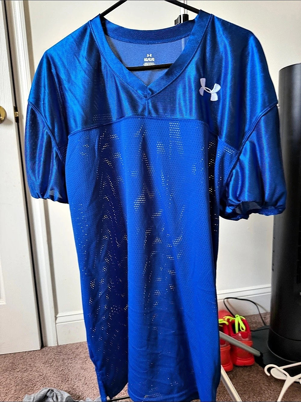 Under Armour Football Practice Jersey Men's Blue Football Jersey Size L